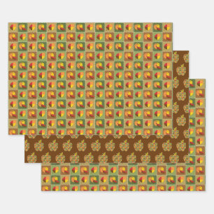 Ensemble de papier d'enveloppement de surface d'au