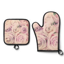 Ensemble de porte-pots à four rose et bleu Mitt