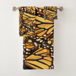 Ensemble de serviette d'abrégé sur papillon de