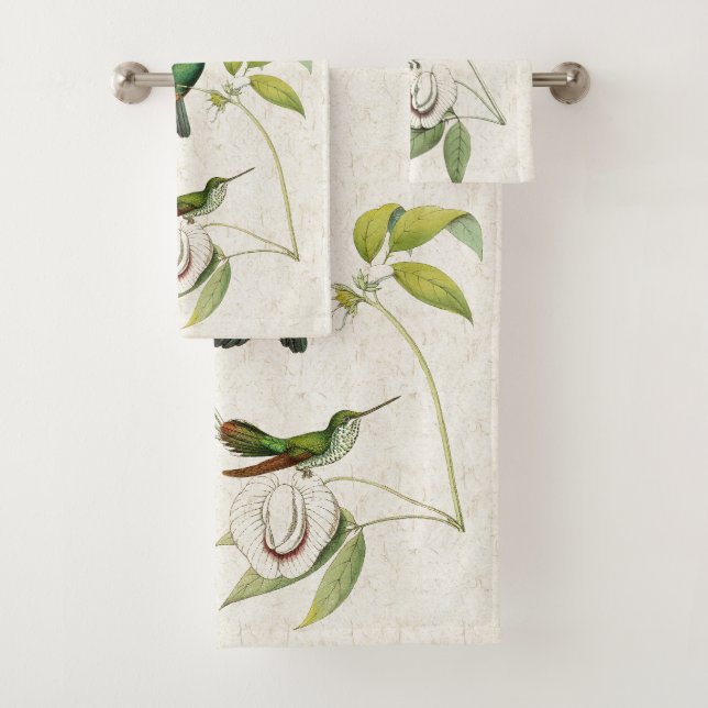 Ensemble de serviette de Bath d'animaux de fleurs (En situation)