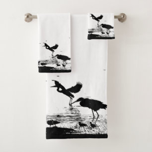 Ensemble de serviette de Bath d'animaux d'oiseaux