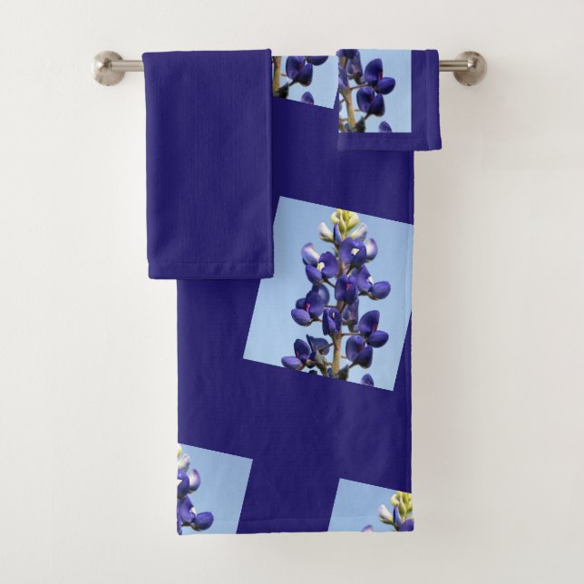 Ensemble de serviette de Bath de Bluebonnet de (En situation)