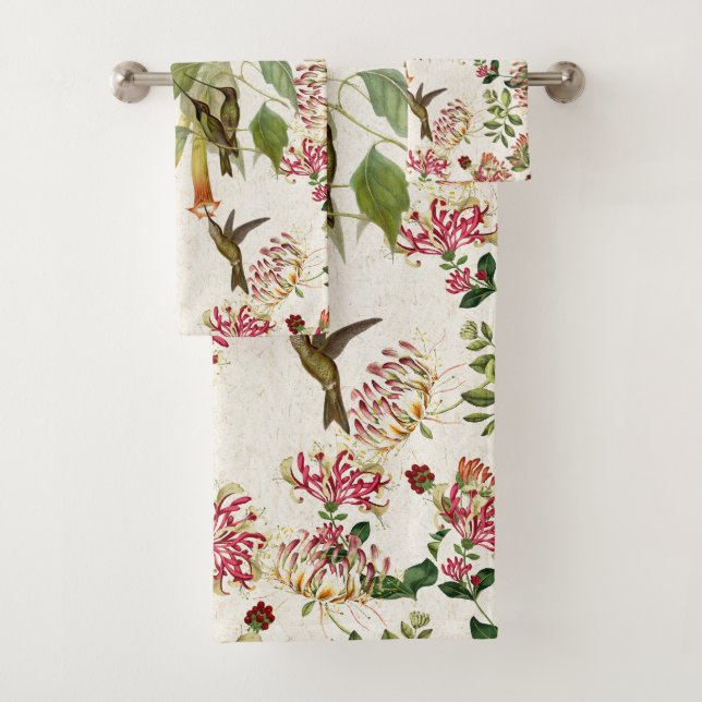 Ensemble de serviette de Bath de fleur de (En situation)