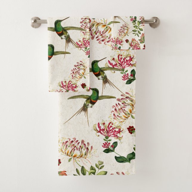 Ensemble de serviette de Bath de fleur de (En situation)