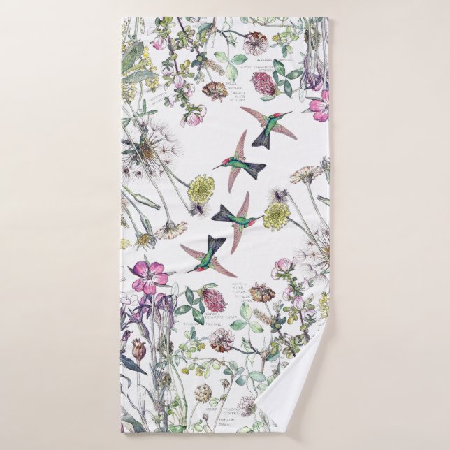 Ensemble de serviette de Bath de fleur de fleur (Serviette de bain)