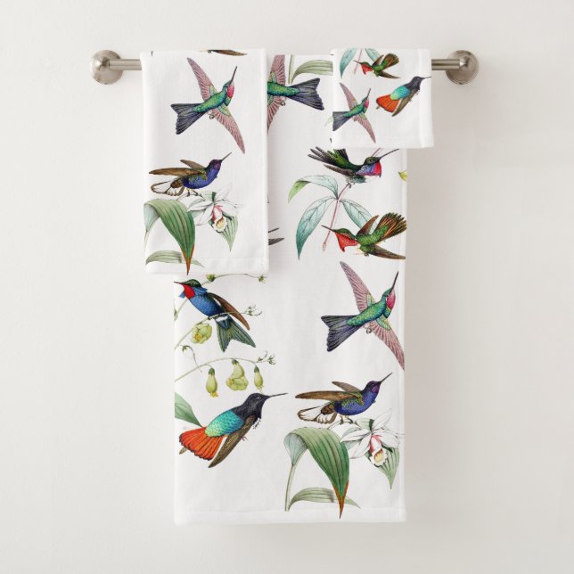 Ensemble de serviette de Bath de fleurs de faune (En situation)