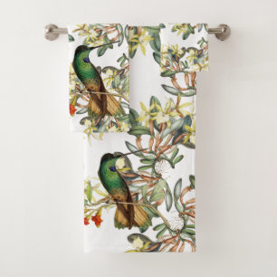 Ensemble de serviette de Bath de fleurs d'orchidé