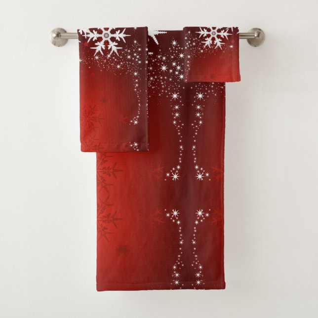 Ensemble de serviette de Bath d'étoile d'arbre de (En situation)
