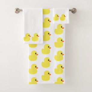 Ensemble de serviette "de canards en caoutchouc"