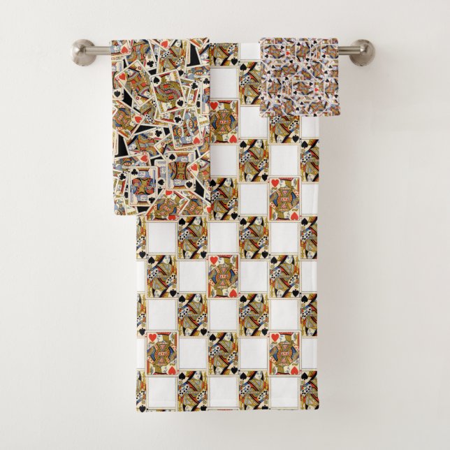 Ensemble de serviette de cartes de jeu (En situation)