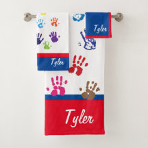 Ensemble de serviette de Handprint