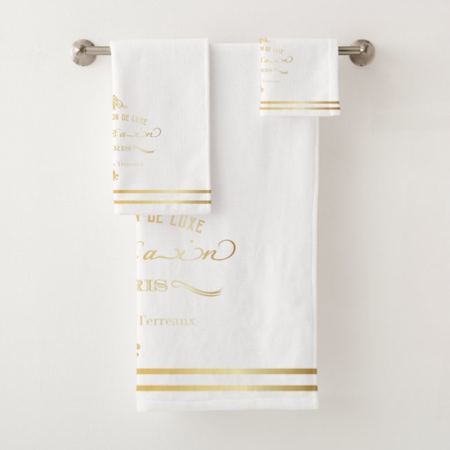 Ensemble de serviette de La Maison De Luxe (En situation)