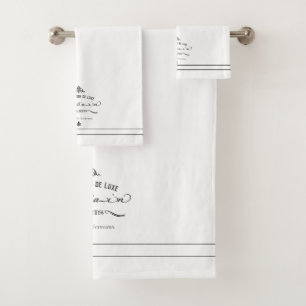 Ensemble de serviette de La Maison de Luxe
