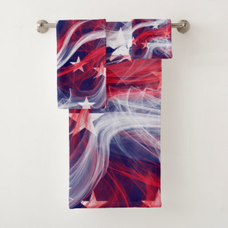Ensemble de serviette de salle de bains de drapeau