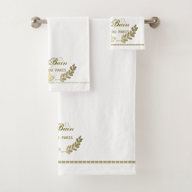 Ensemble de serviette de salle de bains de Le Bain (En situation)