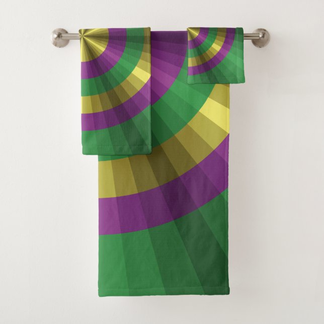 Ensemble de serviette de salle de bains d'illusion (En situation)