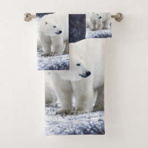 Ensemble de serviette de salle de bains d'ours