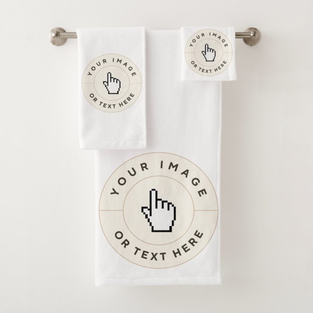 Ensemble de serviettes 3pc - Personnalisé (ajouter (En situation)