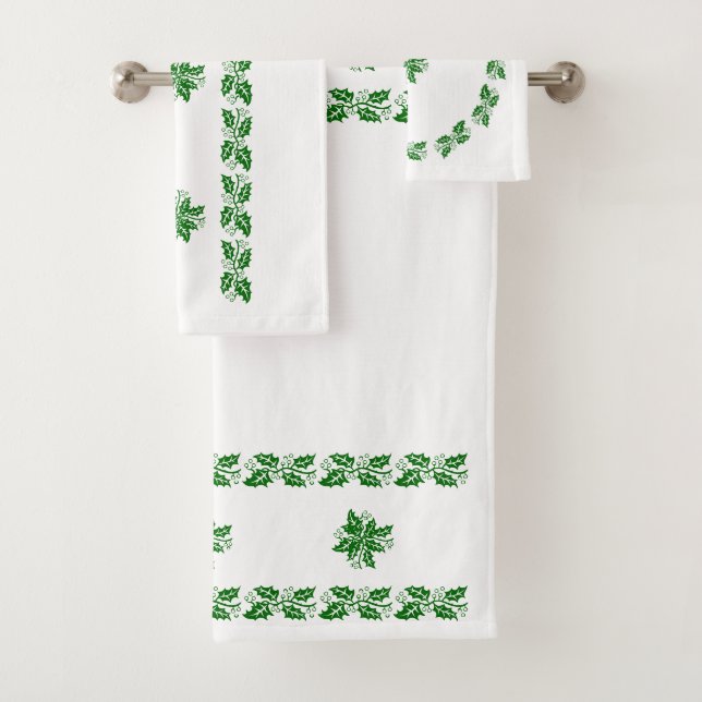 Ensemble de serviettes - Bandes de Holly (En situation)