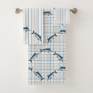 Ensemble de serviettes - Blue Marlin Fishing