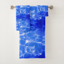 Ensemble de serviettes Blue Ocean Swirl Dreams