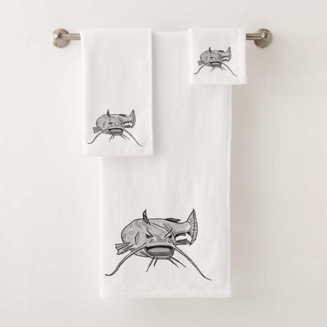 Ensemble de serviettes Catfish (En situation)