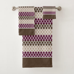 Ensemble de serviettes de bain à motif dentelle ra