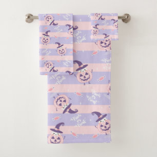 Ensemble de serviettes de bain à thème Halloween