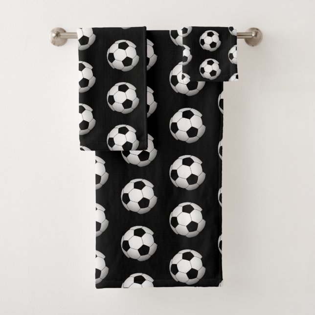Ensemble de serviettes de bain à thème pour le foo (En situation)