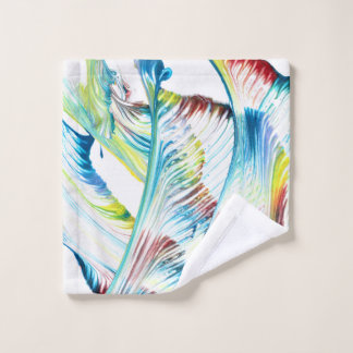 Ensemble de serviettes de bain abstraites colorées