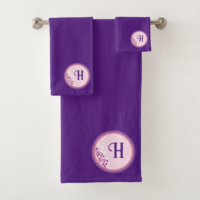 Ensemble de serviettes de bain - Ajouter votre ini (En situation)
