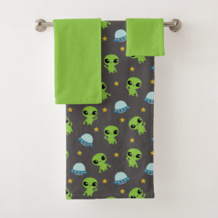 Ensemble de serviettes de bain Aliens
