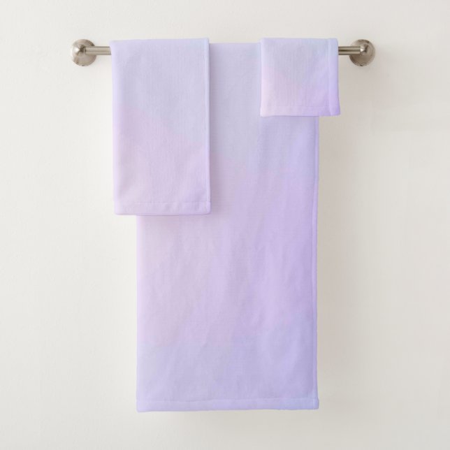 Ensemble de serviettes de bain américaine en coule (En situation)