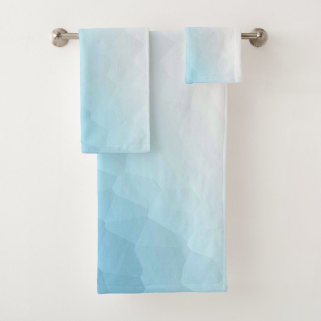 Ensemble de serviettes de bain américaine en coule (En situation)