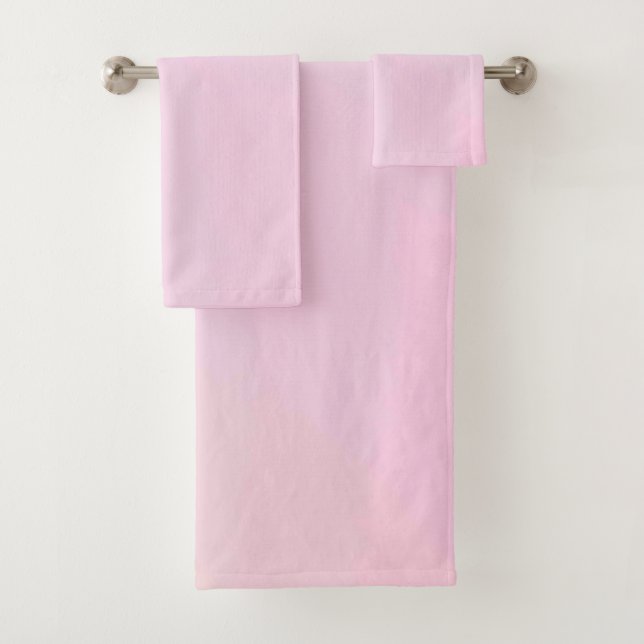 Ensemble de serviettes de bain américaine en coule (En situation)