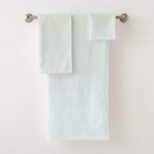Ensemble de serviettes de bain américaine en coule (En situation)