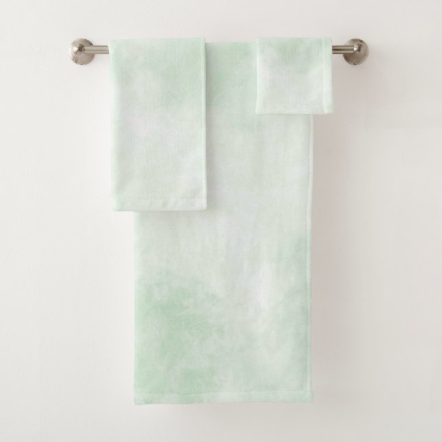 Ensemble de serviettes de bain américaine en coule (En situation)