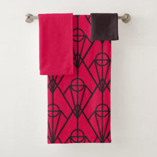 Ensemble de serviettes de bain Art Déco Diamonds