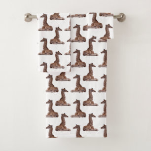 Ensemble de serviettes de bain Baby Giraffe Frenzy