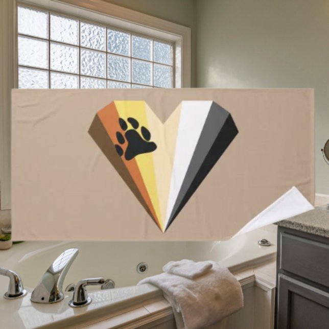 Ensemble de serviettes de bain Bear Heart Pride (Créateur téléchargé)