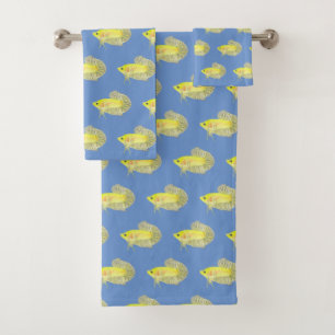 Ensemble de serviettes de bain Betta Fish