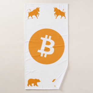 Ensemble de serviettes de bain Bitcoin