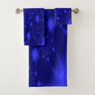 Ensemble de serviettes de bain bleu étincelant
