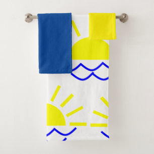 Ensemble de serviettes de bain Boho Sun