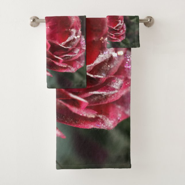 Ensemble de serviettes de bain cadeau pour l'hiver (En situation)