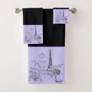 Ensemble de serviettes de bain Café Paris