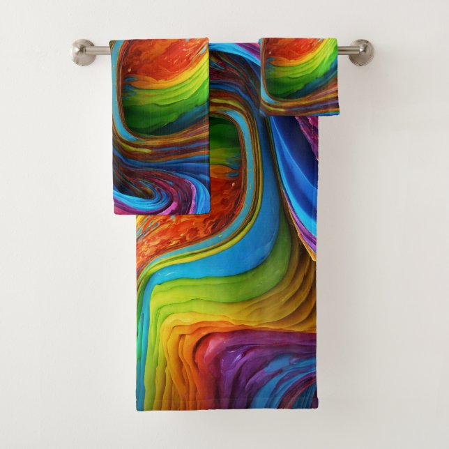 Ensemble de serviettes de bain Cascade couleur (En situation)