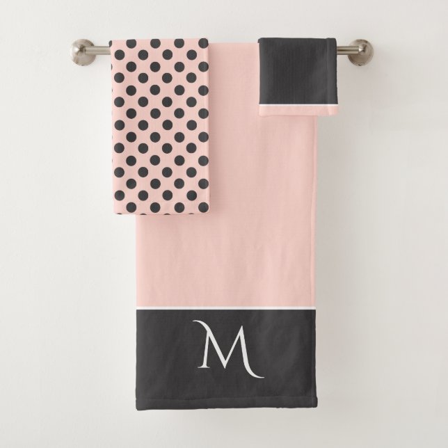 Ensemble de serviettes de bain chic et gris (En situation)