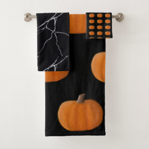 Ensemble de serviettes de bain Citrouille Hallowee