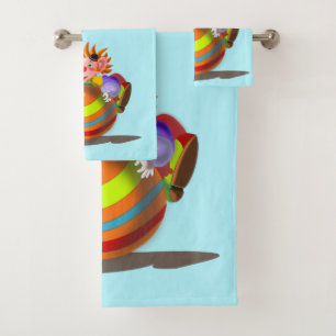 Ensemble de serviettes de bain Clown Joyeux pour E